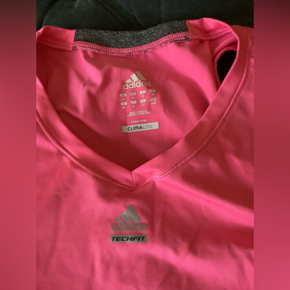 Adidas tech fit climalite athletic tank, M, pink